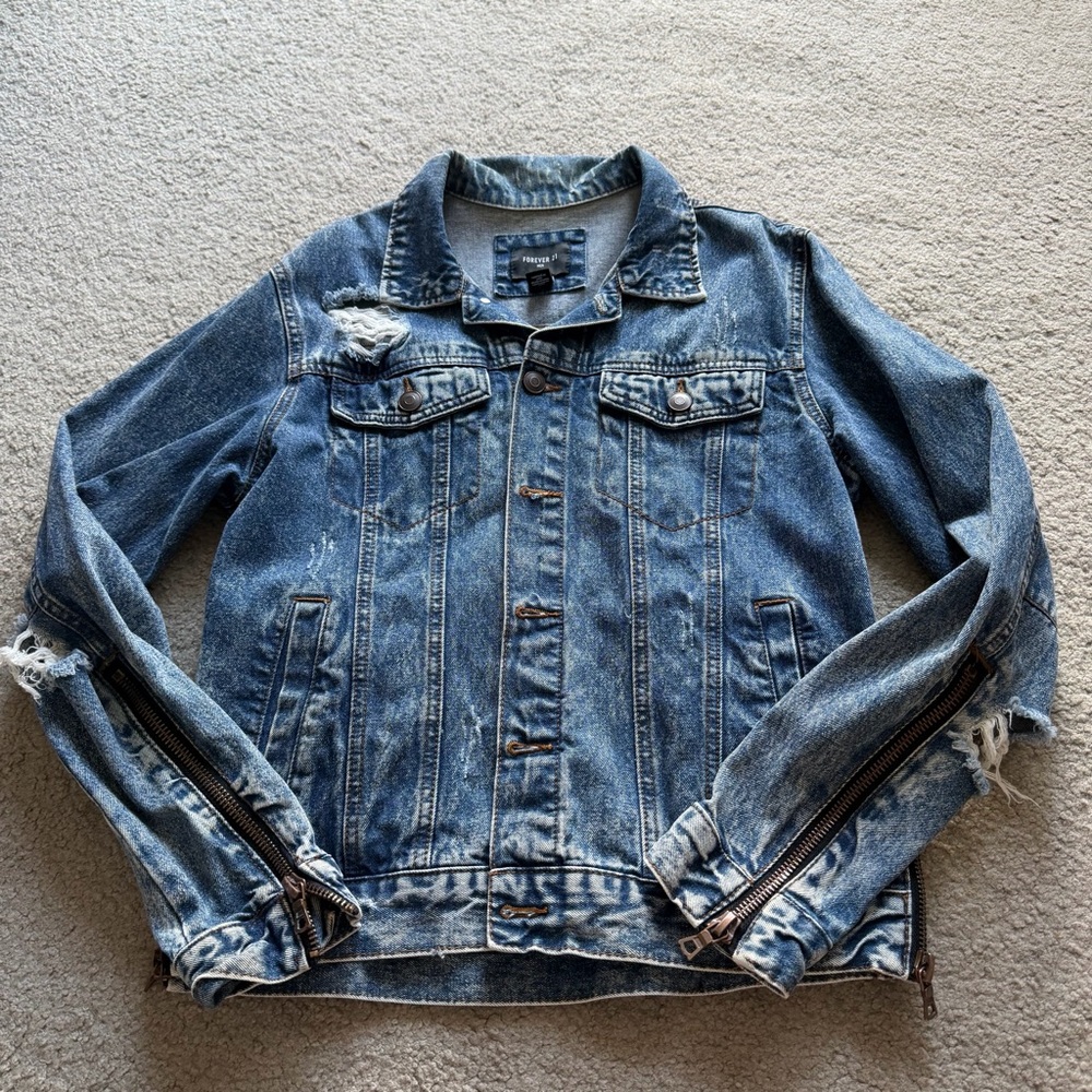 FOREVER 21 MENS DENIM JACKET! ✨